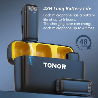 Duálne bezdrôtové klopové mikrofóny TONOR TL350 USB-C - 5