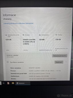 15.6” Lenovo ThinkPad L560 – i5, 256GB SSD, - 5