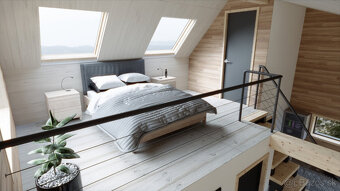Drevodom E-home 63 mezaninne - modulový, mobilný dom - 5