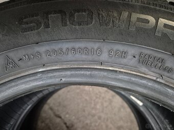 205/60 r16 zimné 2 ks NOKIAN dezén 6,9 mm DOT2020 - 5