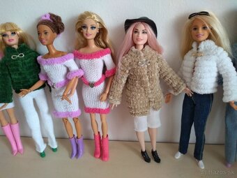 Pre bábiky barbie moletky šaty klobúky čiapky - 5