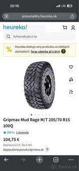 Gripmax Mud Rage M/T 205/70 R15 - 5