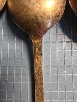 Strieborné lyžičky 6ks 875/1000 - 5