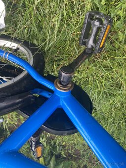 Detsky bicykel s pomocnými kolieskami Modrý - 5