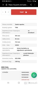 Citroen,C4,DS,Peugeot 5008,Valeo brzdové dosky - 5