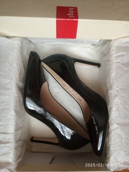 Lakované celokožené lodičky luxusné - 5