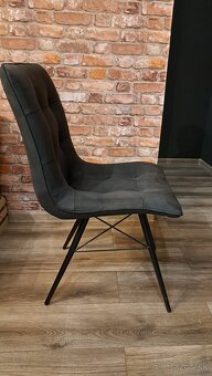 Sivá dizajnová stolička - 5