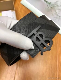 Burberry Monogram Black belt opasok - 5