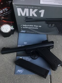 Airsoftova plynová pištoľ MK1 - Čierna - 5