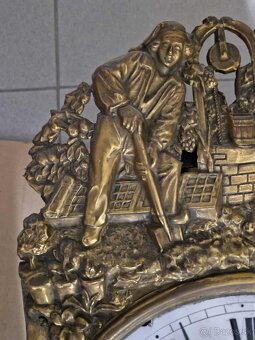 Comtoise nástenné hodiny starožitné - 5