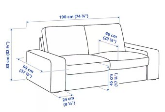 Ikea Kivik 2 dvojpohovka - 5