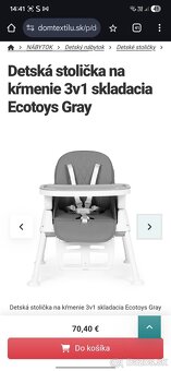 Stolička pre deti na kŕmenie - 5
