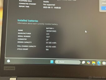 Lenovo T490 i5 16GB/256GB SSD FHD repas výborný stav - 5
