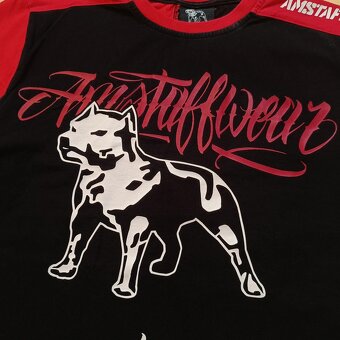 Amstaff čierne tričko s krátkym rukávom original big logo S - 5