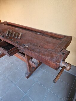 Drevený ponk / stolárska hoblica - 5