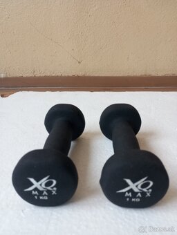Železné jednorúčky 2 x 20 kg a Neoprénové jednorúčky 2x1 kg - 5