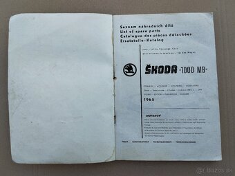 Seznam katalog ND na Škoda 1000 MB, embečko, pěkný - 5