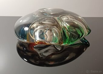 Nádherná miska / popolník/z hutného skla zaujímavý kúsok - 5