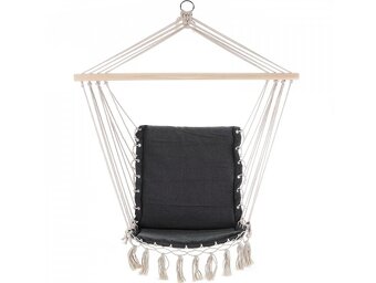 Závasné hojdacie kreslo sivé - nosnosť 150 kg - 5