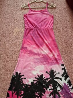 Dievčenské dlhé šaty 134/140 - 5