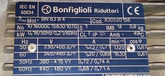 Elektromotor s převodovkou 180W - 5