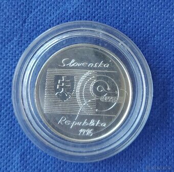 Strieborná pamätná minca 200Sk, 1996, S. Jurkovič, proof+Bk - 5