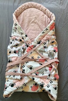 Hniezdo a zavinovačka pre bábätko- handmade 100% bavlna - 5