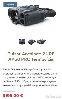 Pulsar Accolade 2 LRF XP50 PRO termovízia - 5