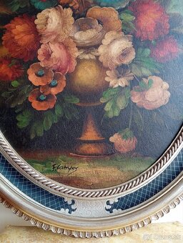 Florencia Campos - luxusný obraz v ovalnom ráme 87x67 - 5