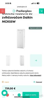 Čistička vzduchu so zvlhčovačom Daikin MCK55W - 5