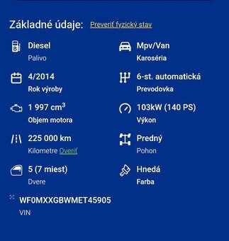 Predám Ford Galaxy 7- miestne - 5