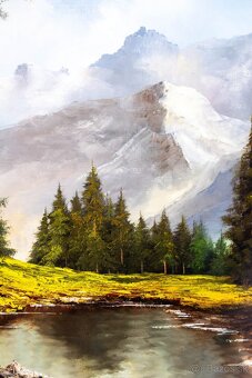 Horská krajina, Beifl , olej na plátne, 880 × 680 mm - 5