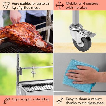 Sauenland záhradný gril na prasiatko sele - 5