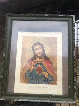 Darujem veľký zachovalý pekný kresťanský obraz - 5