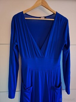 Dámske kráľovsky modré šaty - 5