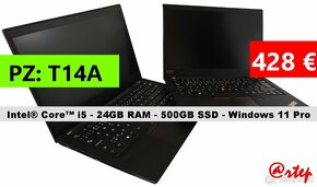 Notebook Lenovo ThinkPad - i5/24GB RAM/500GB SSD/ Win 11 Pro - 5