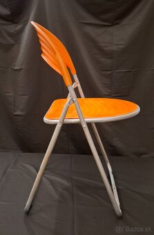Vintage Orange Folding Space Age Chair, posledné 2 kusy - 5
