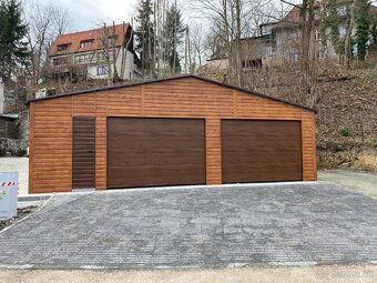 Plechová garáž 9x6m - 5