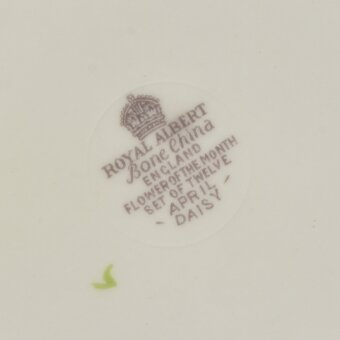 Starožitný anglický porcelánový trojset - sedmokráska - 5