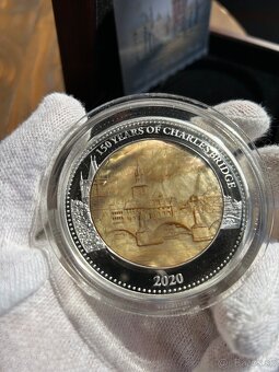 5 oz. Ag 999 Strieborná zberateľská minca – Karlov Most - 5