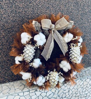 Vianočné vence na dvere 1. - 5