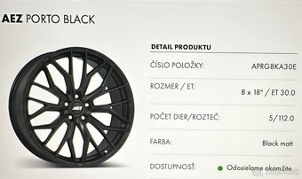 Disky BMW AEZ Porto Black r18 - 5