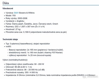 Bowers & Wilkins 703 - 5