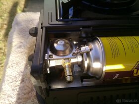 Campingový plynový varič na kartuše alebo plynovú bombu - 5