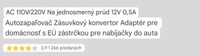 Auto zapaľovač zásuvkový konvertor - 5