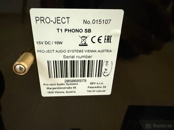 Gramofon ProJect T1 PHONO SB Black - 5