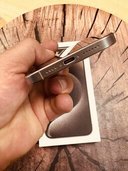 iphone 15 Pro max 256 natural batéria 90% top stav - 5