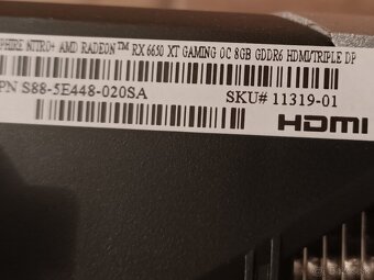 Sapphire Nitro+ AMD Radeon RX 6650 XT 8GB Cena 180e - 5