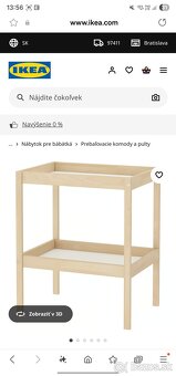 Postielka Pinio Moon a prebalovaci pult Sniglar IKEA - 5