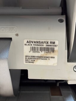 Detská autosedačka Römer ADVANSAFIX RM BLACK THUNDER - 5
